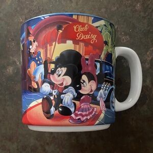 Disney MGM Studios VTG 1987 Club Daisy Mug Featuring Mickey, Minnie, & Goofy